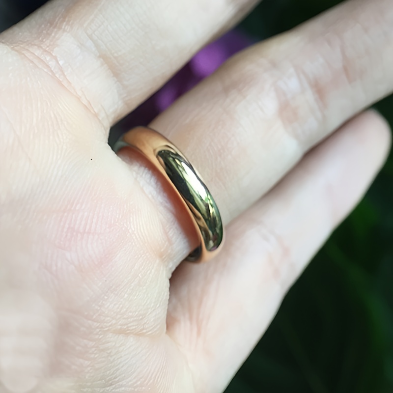 18K Plated Stainless Steel Women's Promise Ring All Season Gift